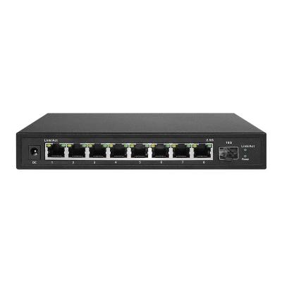 8*2.5G RJ45+1*10GSFP Ports L2 Managed Web Smart Managed Switch