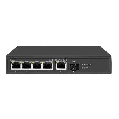 4X2.5G POE+1X2.5G RJ45+1X10G SFP Unmanaged 2.5G Switch