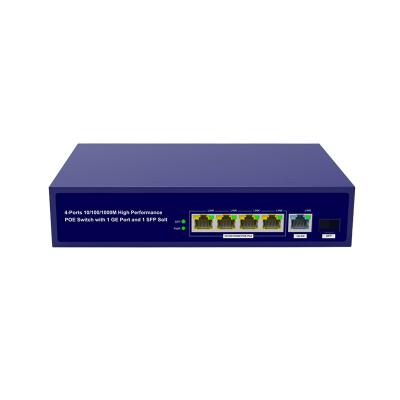 4*1G POE+1*1G Uplink+1*1G SFP 65W Unmanaged Poe Switch