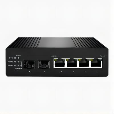 4X1G POE+2X1G SFP Industrial Web Smart L2 Managed POE Switch